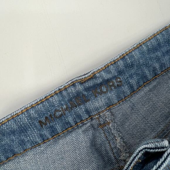 Michael Kors Distressed Denim Jean Shorts Women's Size 6 - Picture 3 of 6